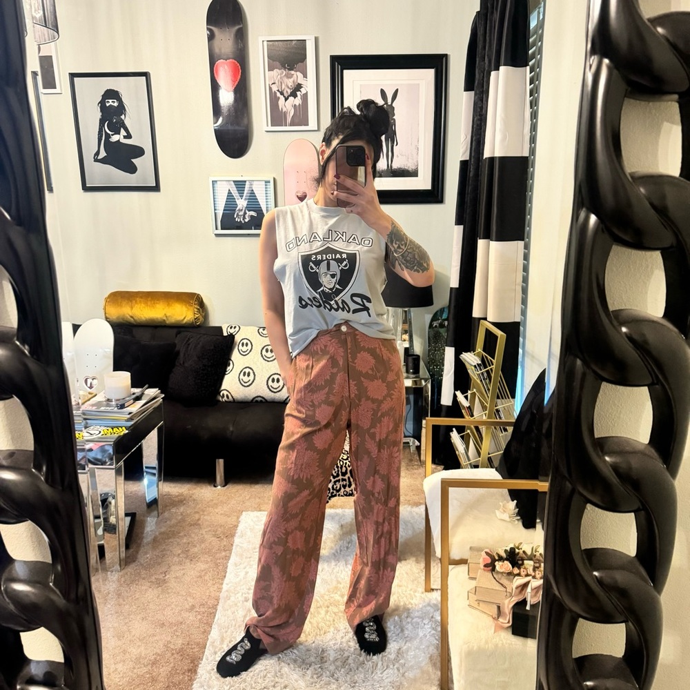 NOVELLA ROYALE SILK MORGAN TROUSERS - Picture 6 of 8